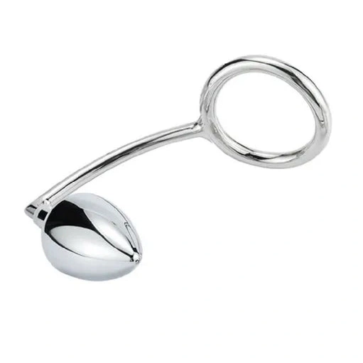 4663 Hook Steel DiscreetChoice Anal Stainless Set Cock with Ring 0821